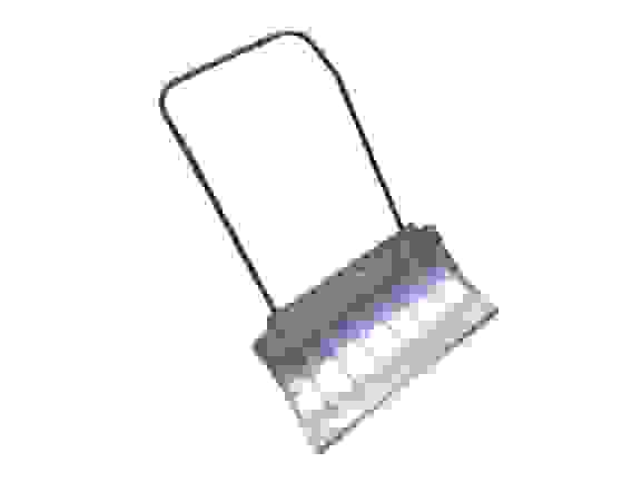 Движок для снега (скрепер) 750х330мм., формованный стальной &quot;Лидер&quot; малый, с метал. планкой