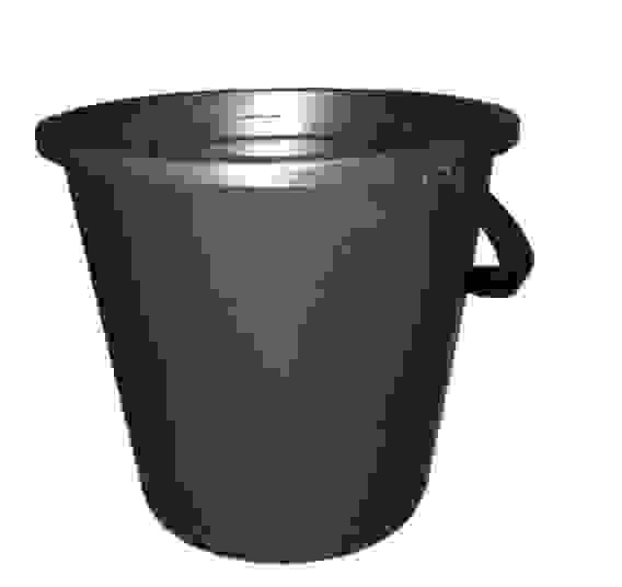 Ведро пластик. 10 л /мерная шкала черное