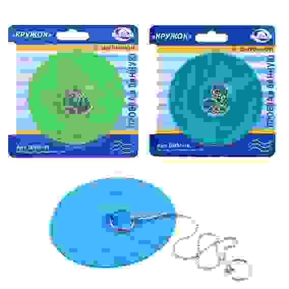 Пробка в ванную \"Кружок\" с цепочкой Диаметр 10 см DH34-19