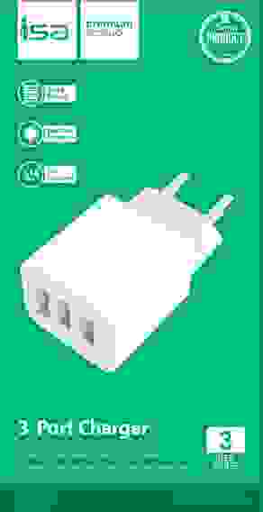 СЗУ 3 USB HS7 3.1А ISA (гарантия 2 недели)