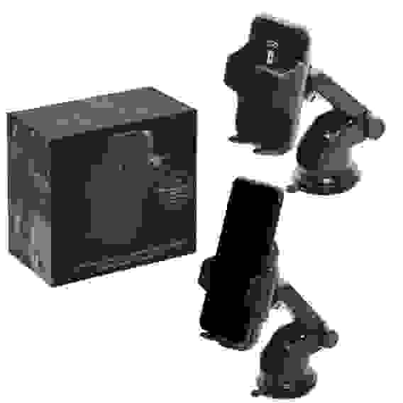 Автодержатель с беспроводной зарядкой QI 10W и автоматической фиксацией телефона (гарантия 2 недели)