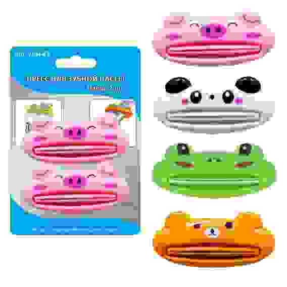 Пресс для зубной пасты &quot;Зверята&quot; 2шт. VL34-83