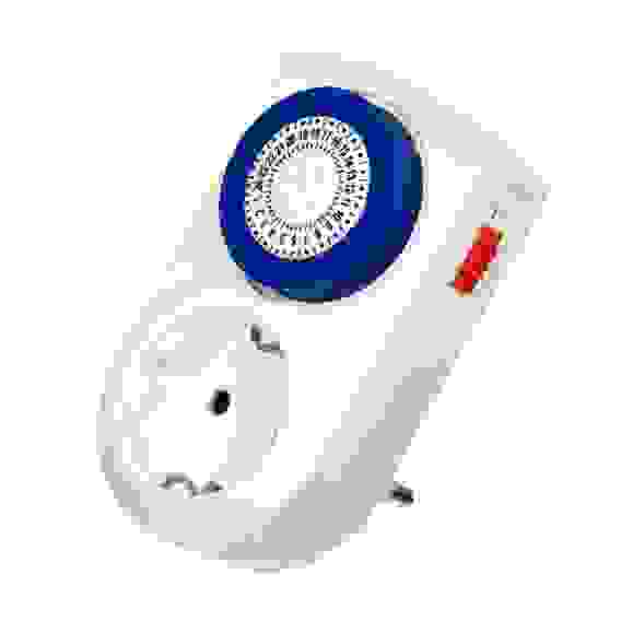 Таймер механический, 24 часа, шаг 30 минут, 16A, 3500 W /96/12 VEGAS