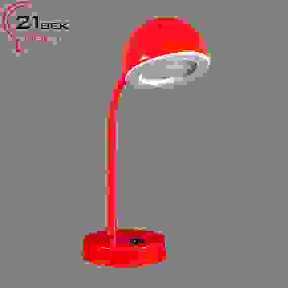 Светильник настольный (встроенная светодиодная лампочка 3W) красный