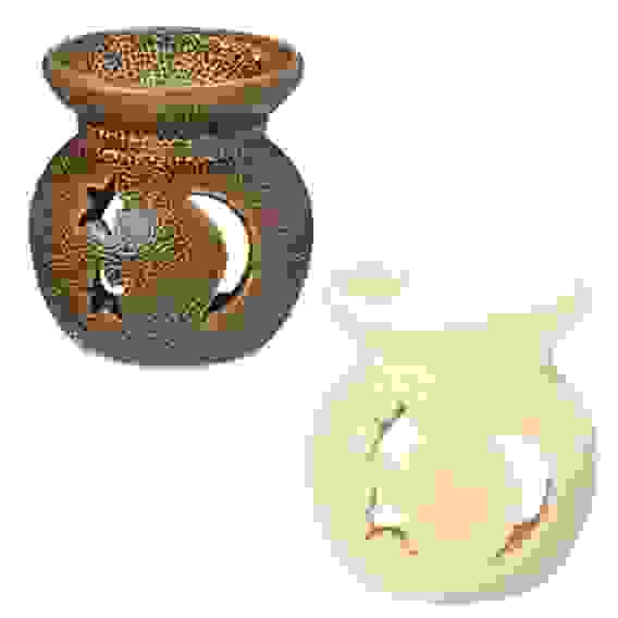 Аромалампа &quot;Звезды и луна&quot;, 7х7х7см, керамика, 2 дизайна