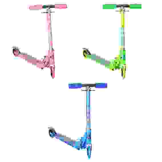 Акция!Самокат 2-х колес., колеса d95мм ПВХ, металл, до 40кг, 56х75(53)х25см, 3 цвета SILAPRO