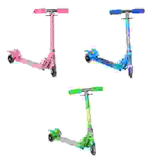 Самокат 3-х колес., колеса ПВХ свет, железо, до 50кг, 3 цвета SILAPRO