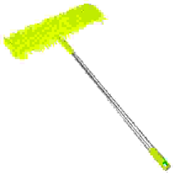 Швабра с насадкой из микрофибры букли, телескоп.черенок 120см нерж.сталь, NP-7212 VETTA