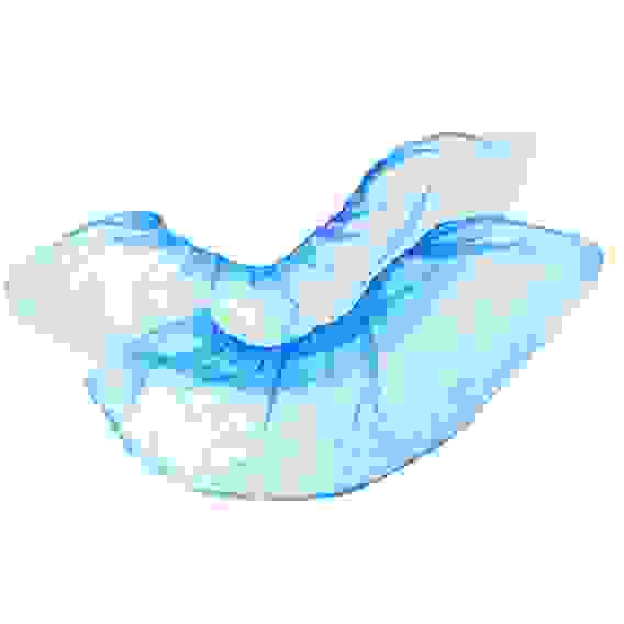 Бахилы одноразовые, полиэтилен, 25 пар, 12 микрон, синие