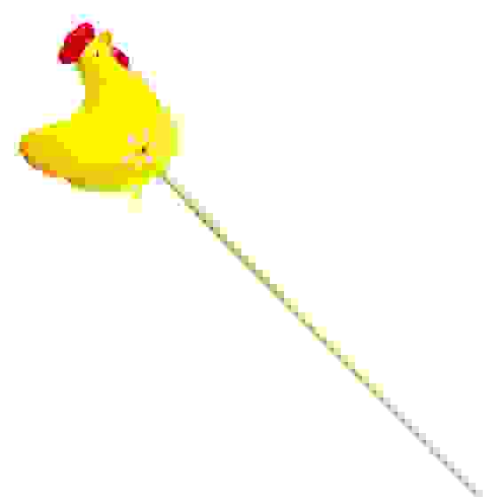 Декор пасхальный в виде курочки, пластик, полиэстер, 23-27см, арт.1610-03