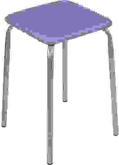 Табурет \"Эконом 3\" (ТЭ3/Г голубой) квадрат сид ДСП