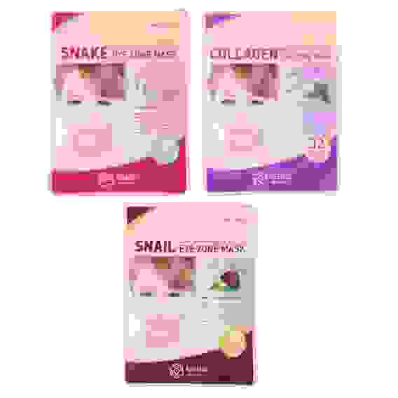 Патчи для области под глазами АsiaKiss 3 вида, 32 шт., (16 пар)