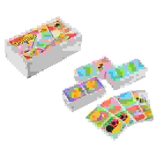 Домино деревянное "Животные/Насекомые", дерево, 15,8х5х9,3см, 2 дизайна