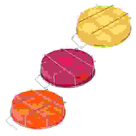 Форма силиконовая 25x6см, круглая на мет. подставке, 3 цвета, HS-305 VETTA