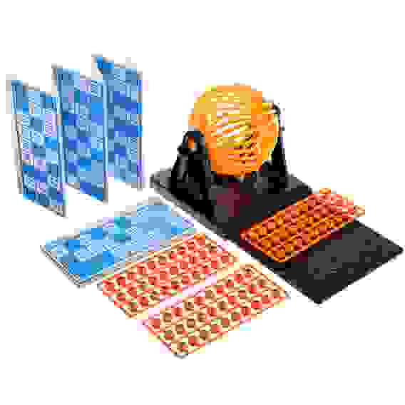 Игра настольная Лото: 12 карточек, 90 номеров, пластик, картон, 20х14.5х4.2см ИГРОЛЕНД