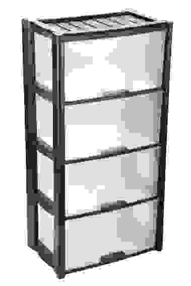 Комод &quot;Колорит&quot; 4-х секцион. (черный) (475х300х940мм)