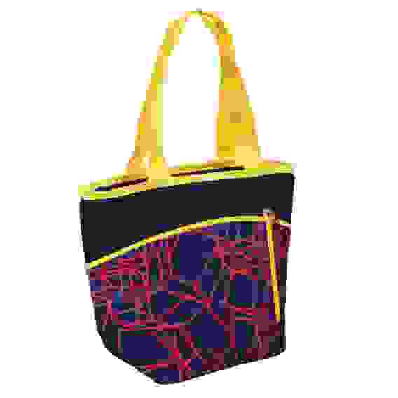 Термосумка пляжная 12л, 600D, ПЭВА, 39/23х18.5х28см, 3 цвета Яркое лето