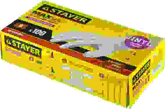 Перчатки STAYER &quot;MASTER&quot; латексные экстратонкие, размер S, упаковка 100шт