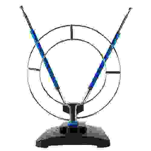 Антенна комнатная пассивная ДМВ+МВ с кольцом Эфир SE-910 (синие усы) усы 1м кабель 1м