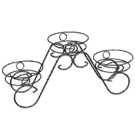 Подставка для цветов "Фиалка 3" Медный антик