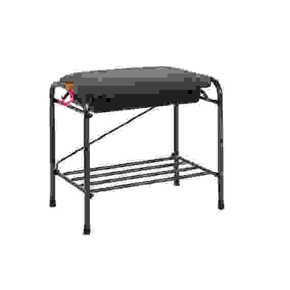 Подставка для обуви 2-х полочная 45 с сиденьем с ящиком Медный антик