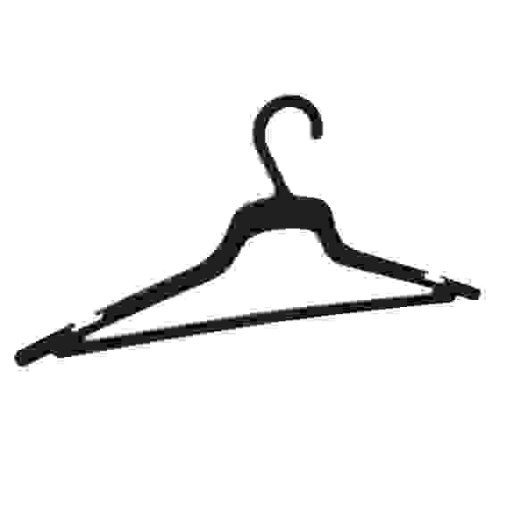 Вешалка для одежды пластиковая, 48-50, черная