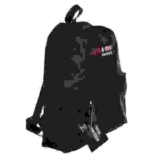 Рюкзак подростковый, 41x28x12см, 1 отделение на молнии, 1 карман, уплотненные лямки, черный