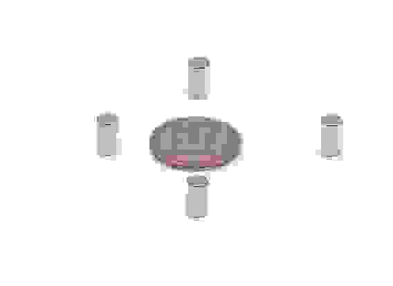 Неодимовый магнит - пруток 6х10мм, 10шт, FORCEBERG