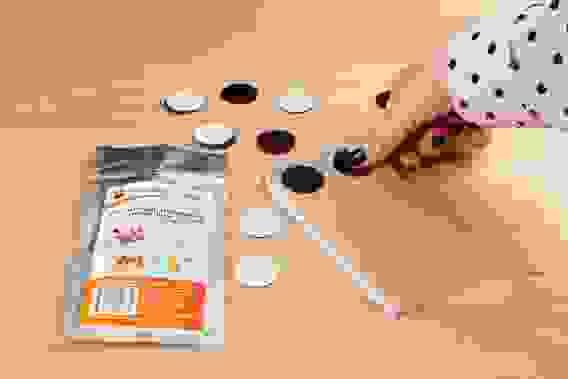 Магнитные виниловые наклейки Forceberg D3 см, 50 шт