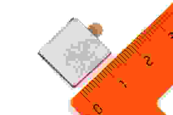 Неодимовый магнит прямоугольник 15х15х1.5 мм с клеевым слоем, 8шт, Forceberg