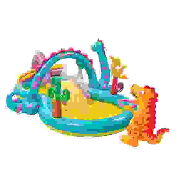 Игровой центр Динолэнд с горкой 333х229х112см, 280л, рем.комплект, от 3 лет, 57135 INTEX