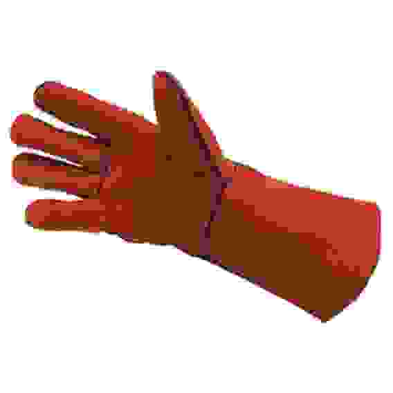 Краги спилковые пятипалые с подкладкой ТРЕК (МАРКА)