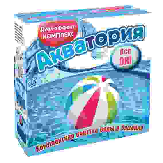 Уценка!Средство д/комплексн. очистки воды в бассейне Акватория Дуал-эффект 500мл