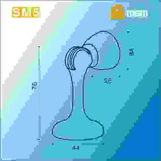 Упор дверной магнитный SM5 AC (Медь)
