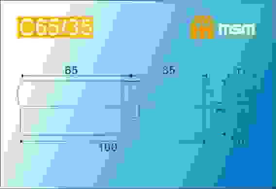 Ц.м. с перфо.ключ-ключ C65/35mm SN (Матовый никель)