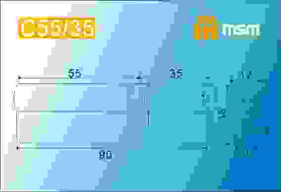 Ц.м. с перфо.ключ-ключ C55/35mm SN (Матовый никель)