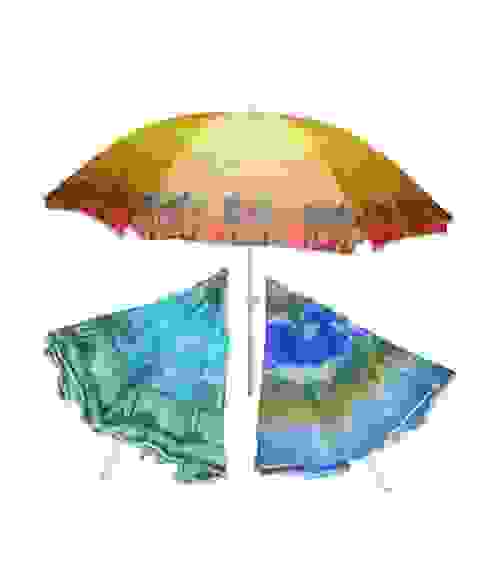 Зонт пляжный d=160/h=170см, стойка 16/19мм, полиэстер 170T(подставка к зонту арт.681668) Eurica