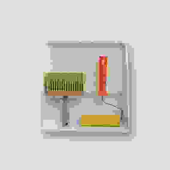 Набор &quot;Для обоев&quot; ванна 33х35 см+кисть торц.50х140 мм+валик приж 150 мм