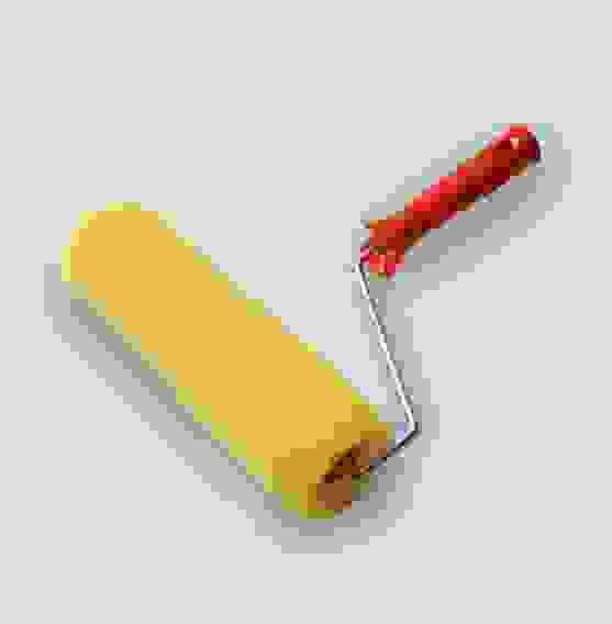 Валик структурный Шероховатый, поролон, желтый 240 мм