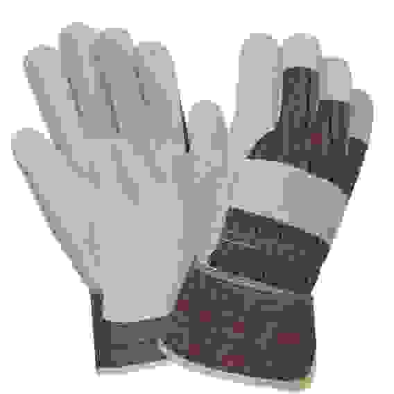 Перчатки со спилковыми накладками Ангара