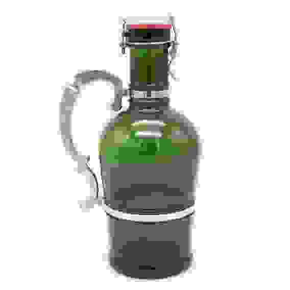 Сифон пивной 2,0л. (Гроулер) изумруд, ручка Антик