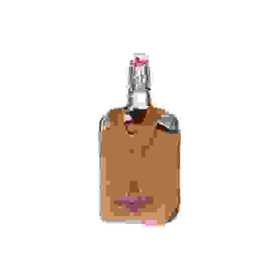 Бутылка 0,75л &quot;Малек&quot; в кожанном чехле с тиснением Олень св.-корич