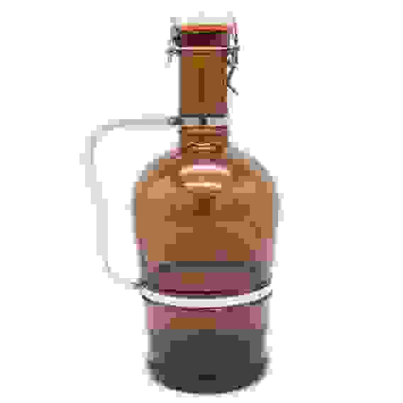 Сифон пивной 3,0л (Гроулер) янтарь, гладкий, ручка Настальжи