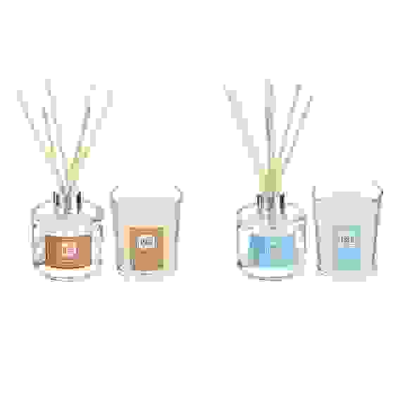 Набор ароматизатор-диффузор и свеча, ваниль, океан, 40 мл., 50 гр NEW GALAXY