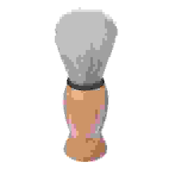 Помазок для бритья, деревянная основа, черный ободок, искусств.ворс 80%, свиной ворс 20%, 9,5x3см