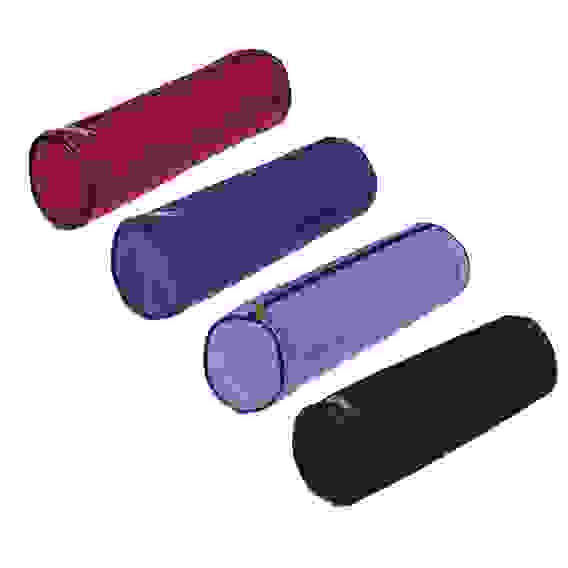 Пенал мягкий круглый, 21х7х7см, с ручкой, полиэстер 0,8мм, с антисмин. вклад., 4 цвета, ПРОМО