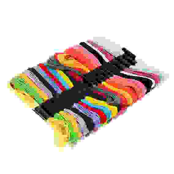 Набор ниток мулине, 25 цветов x 8м, цветные, полиэстер