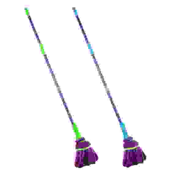 Швабра с отжимом, с насадкой из микрофибры, 113см, 2 цвета, металл, пластик VETTA