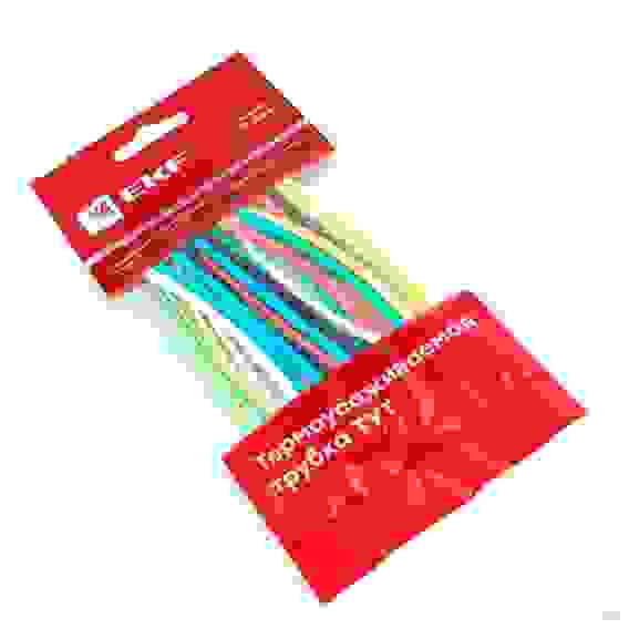 Набор термоусадочных трубок в пакете 2/1, 7 цвет.по 3 шт.,10 см, 6275365