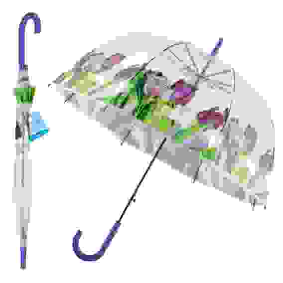 Зонт &quot;Фиолетовый букет&quot; (полуавтомат) FX24-36